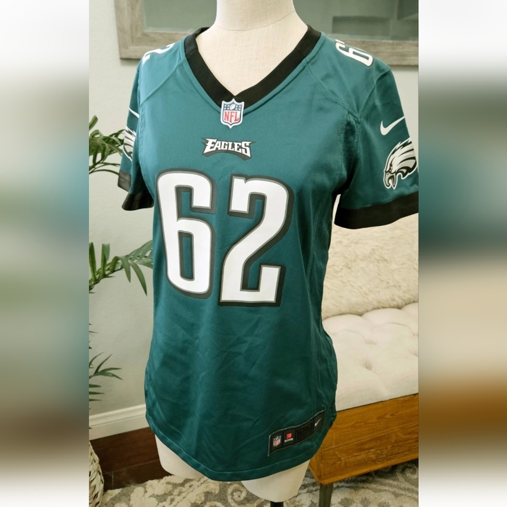 Nike-Jason Kelce #62 Philadelphia Eagles Green ON FIELD Jersey Women Sz Small